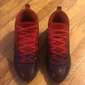 Men’s Red Balenciaga sneakers